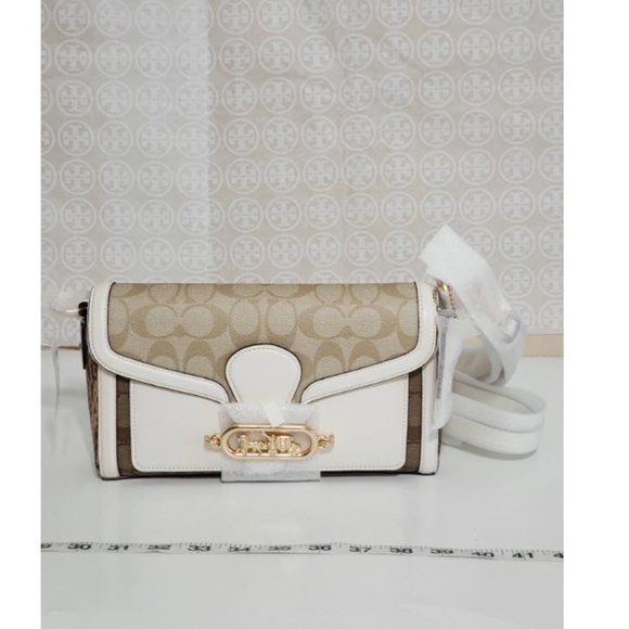 Coach JADE SHOULDER BAG IN BLOCKED SIGNATURE - Picture 2 of 10